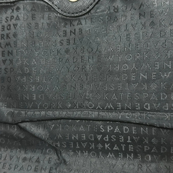 Kate Spade Black Leather Flap Crossbody Bag with silver hardware details - Picture 9 of 14